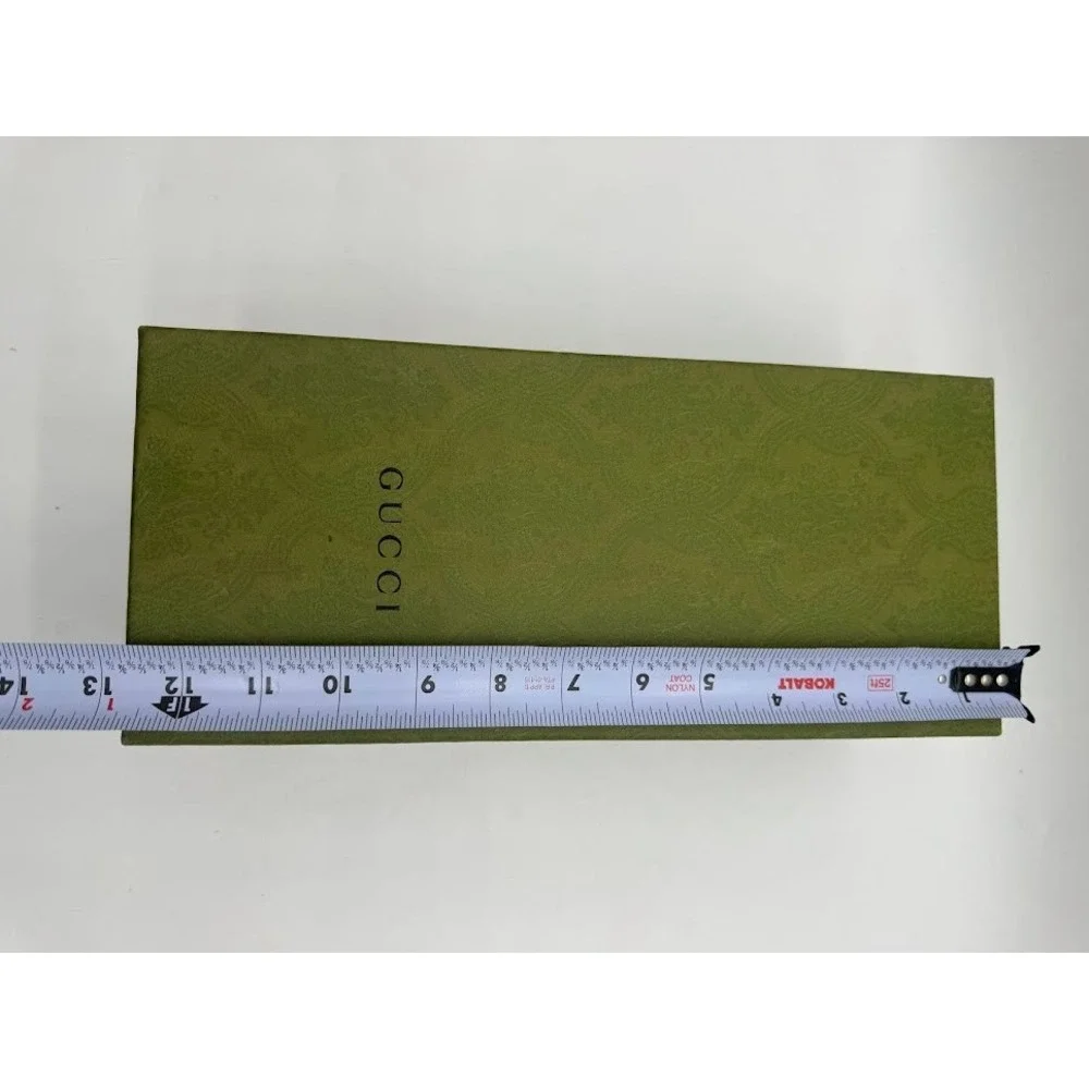 Gucci Green Damask Shoe Box with Dust Bag‎ and Care Booklet Luxury Storage